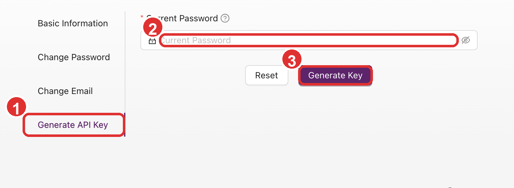 生成 API Key 标签